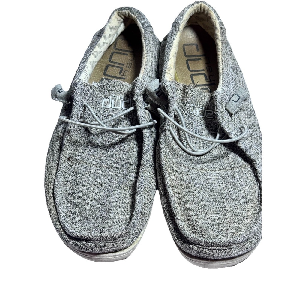 Hey‎ Dude Wally Casual Slip-On Shoes Gray Mens Size 10 Fast Shipping Comfortable